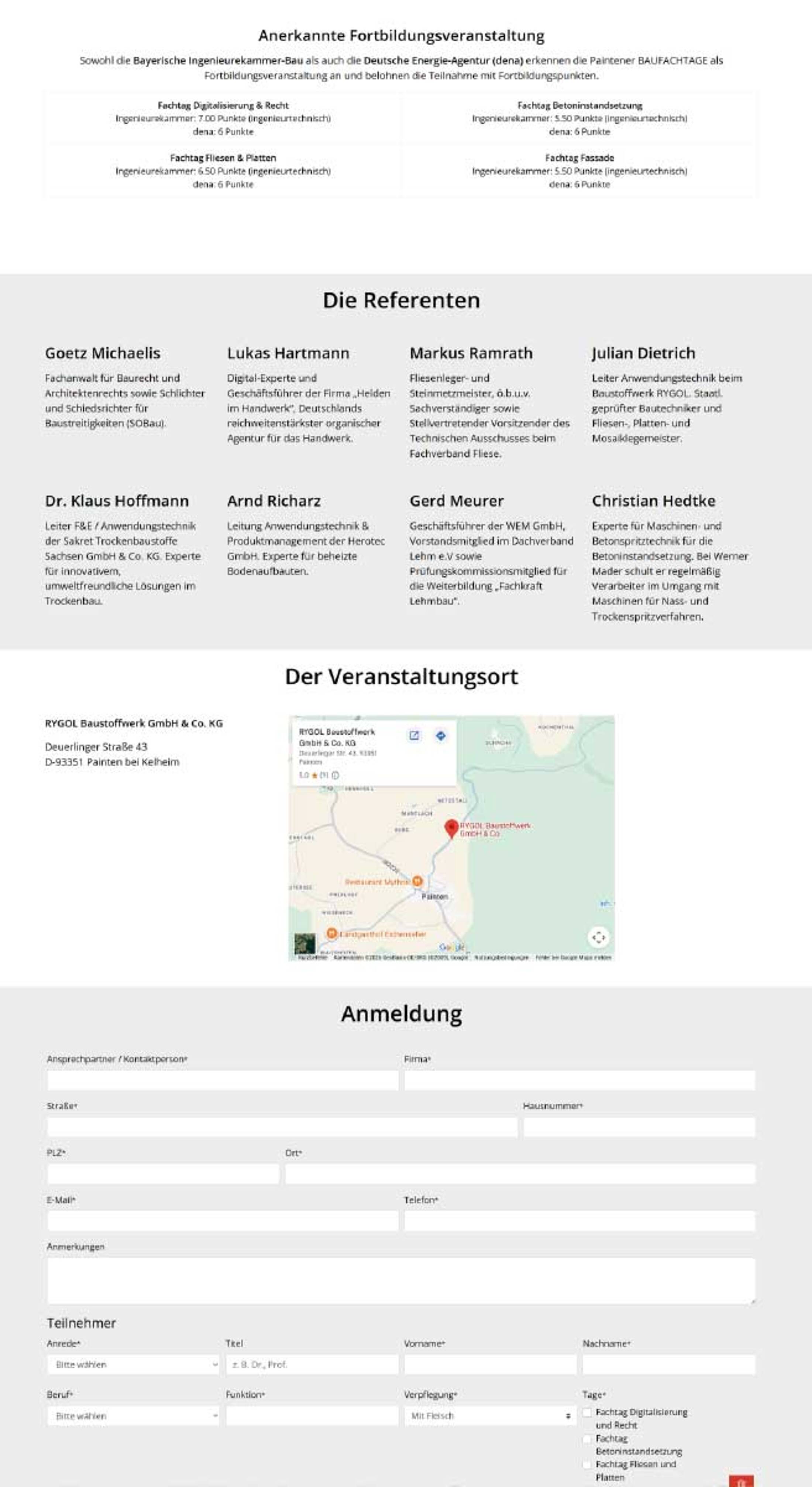Rgyol Baufachtage Anmeldung