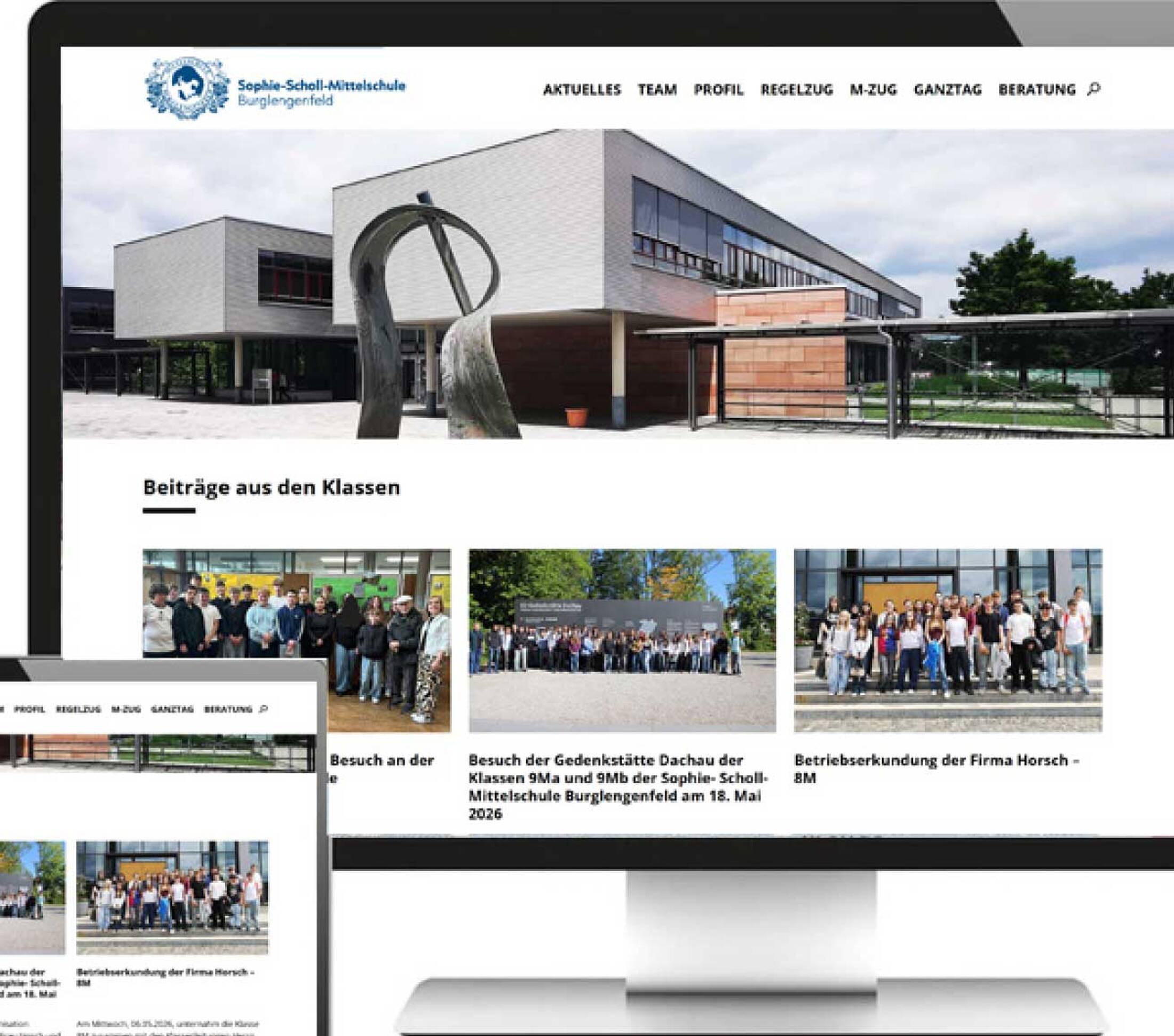 Sophie-Scholl-Mittelschule WEbseite