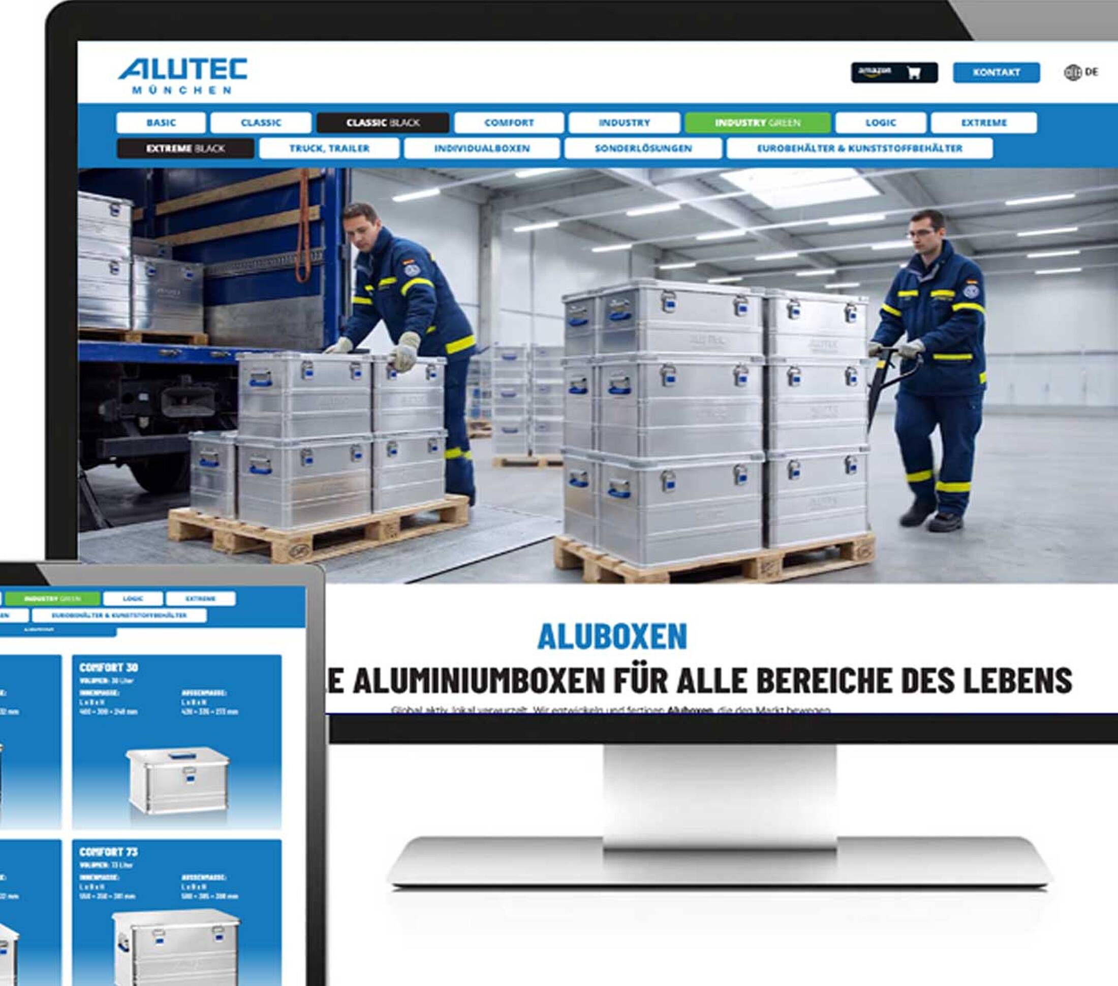 Webseite Alutec